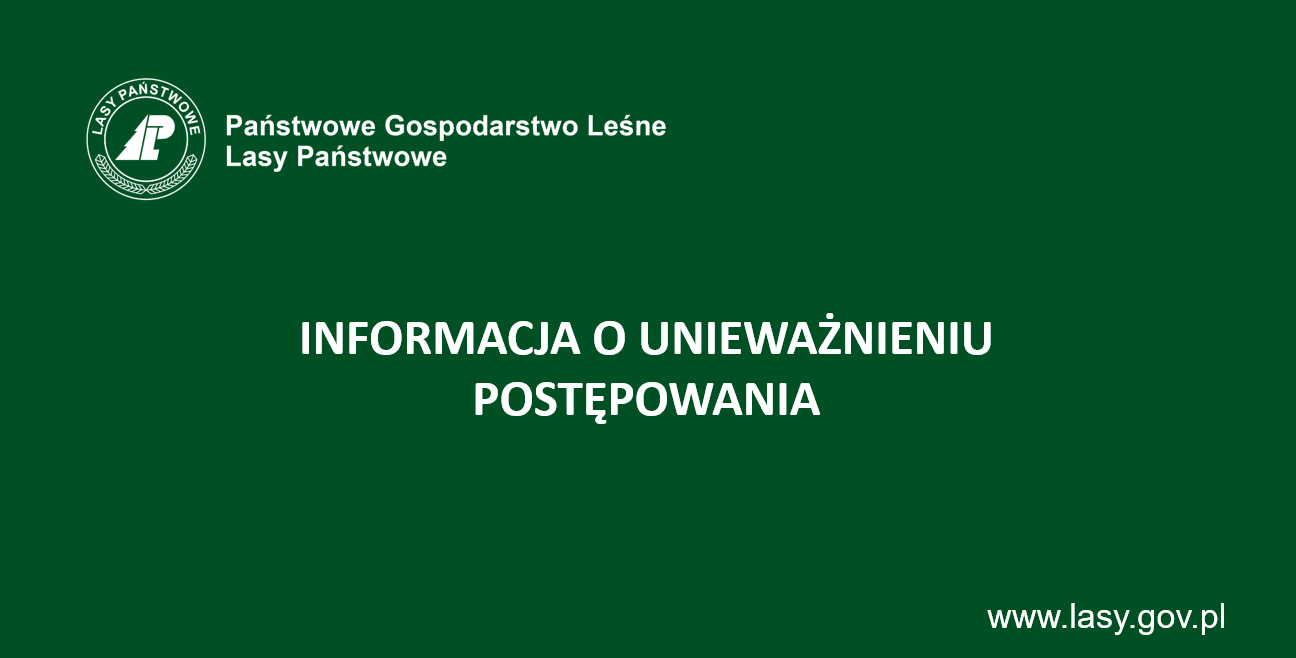 Informacja o unieważnieniu postępowania